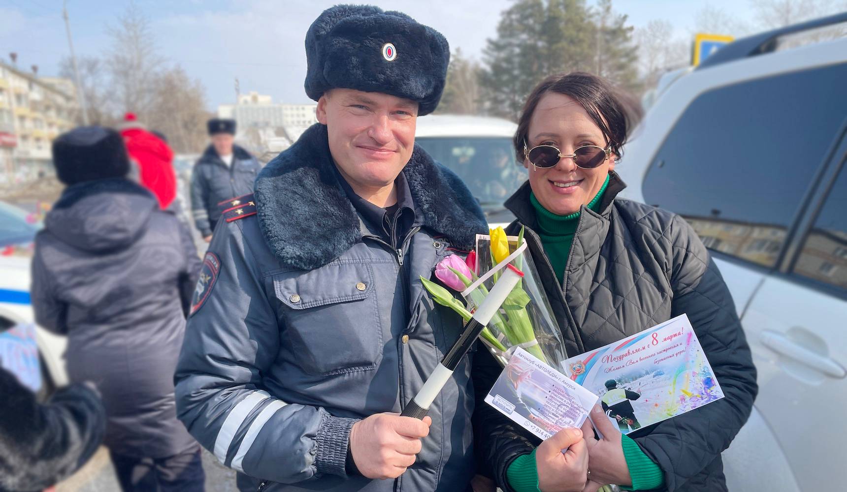 Сотня тюльпанов для автоледи