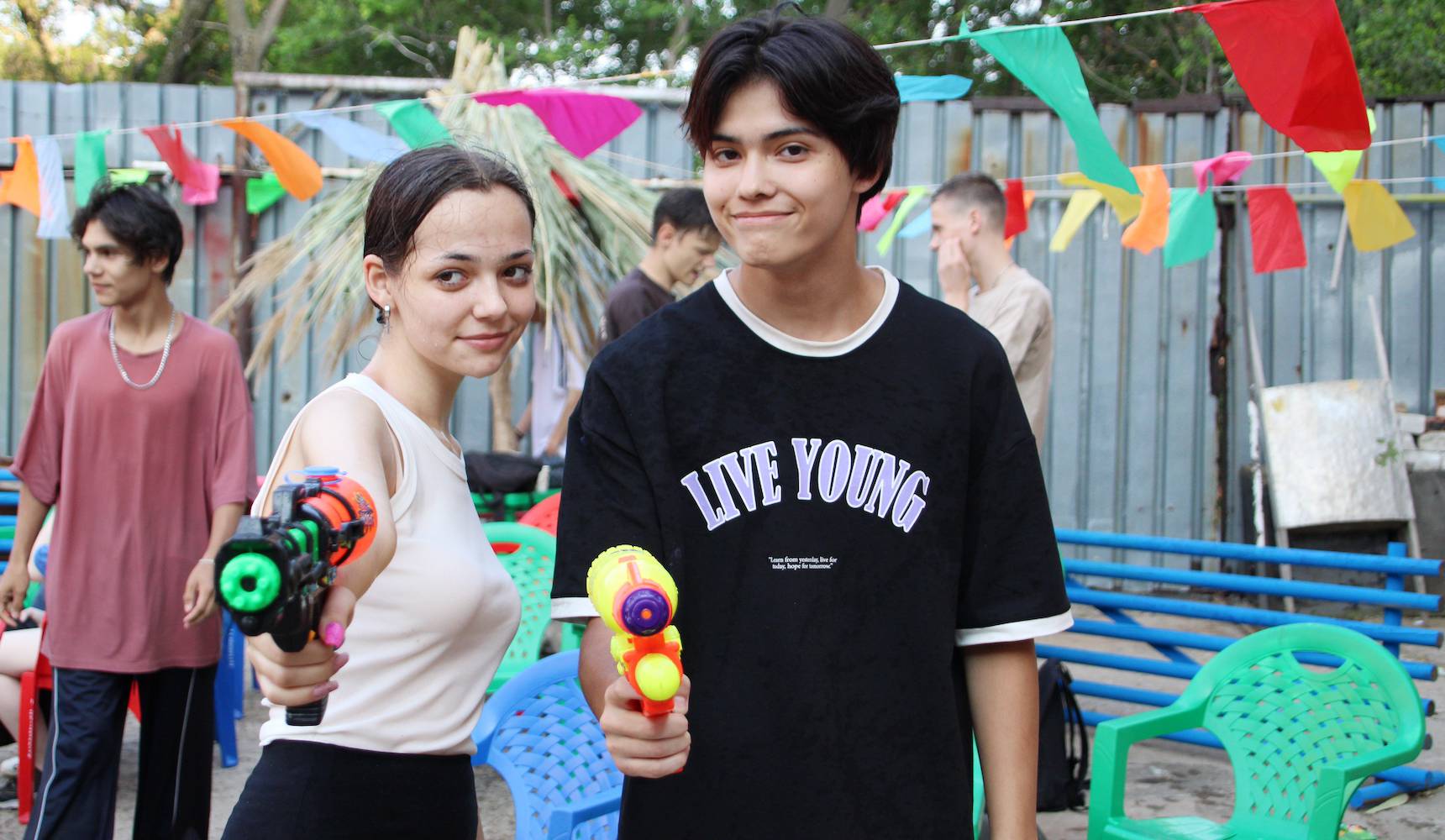 Пляж посреди города